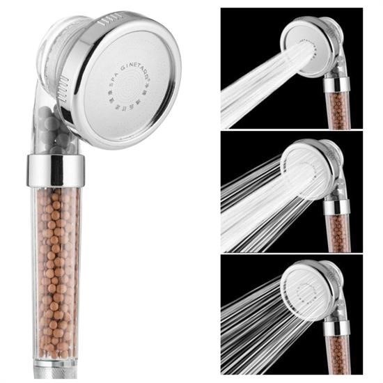 Robinanka %50 Su Tasarruflu ve Arıtmalı Doğal Taşlı Banyo El Duş Başlığı