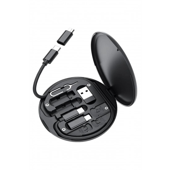 Robinanka 60w Destekli Kablo Kutusu Seyahat Kablo Seti 5'i 1 arada USB Type-C Şarj Kablosu Seti  Robinanka 60w Destekli Kablo Kutusu Seyahat Kablo Seti 5'i 1 arada USB Type-C Şarj Kablosu Seti