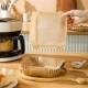 Robinanka® 100 Adet Air Fryer Pişirme Kağıdı Tek Kullanımlık  Gıda Yağlı Kağıdı Kare Tabak Model