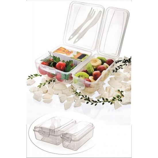 Robinanka® Takeaway Ergonomik Asorti Çatal Bıçaklı Pratik Yoğurt Saklama Kabı Robinanka® Takeaway Ergonomik Asorti Çatal Bıçaklı Pratik Yoğurt Saklama Kabı