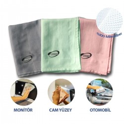 Robinanka İz Bırakmayan Mikrofiber Temizlik Bezi 3'lü Set Cam ve Ayna Silme Toz Alma Temizlik Bezi Robinanka İz Bırakmayan Mikrofiber Temizlik Bezi 3'lü Set Cam ve Ayna Silme Toz Alma Temizlik Bezi