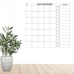 Robinanka Aylık Planlayıcı Manyetik Duvar Stickerı Takvim Plan Çizelgesi Robinanka Aylık Planlayıcı Manyetik Duvar Stickerı Takvim Plan Çizelgesi