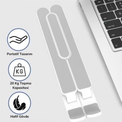 Robinanka Ayarlanabilir Plastik Dizüstü Destek Tabanı Katlanabilir Taşınabilir Laptop Sehpası Yükselti Robinanka Ayarlanabilir Plastik Dizüstü Destek Tabanı Katlanabilir Taşınabilir Laptop Sehpası Yükselti