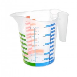 Robinanka 500 ml Renkli Dereceli Sert Plastik Mutfak Ölçü Kabı  Robinanka 500 ml Renkli Dereceli Sert Plastik Mutfak Ölçü Kabı