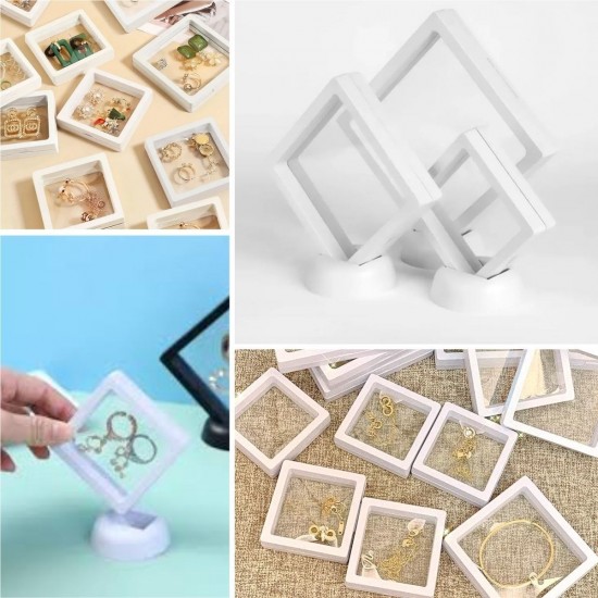 Robinanka® 11x11cm Standlı 3D Takı Ziynet Hatıra Koleksiyon Saklama Kutusu Şeffaf Film Çerçevesi Robinanka® 11x11cm Standlı 3D Takı Ziynet Hatıra Koleksiyon Saklama Kutusu Şeffaf Film Çerçevesi