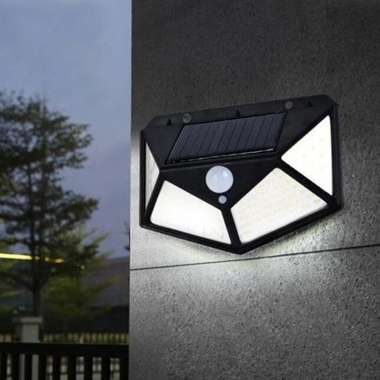 Robinanka® 100 Ledli 3 Farklı Aydınlatma Ayarlı Solar Güneş Enerjili Hareket Sensörlü Bahçe Duvar Lambası Robinanka® 100 Ledli 3 Farklı Aydınlatma Ayarlı Solar Güneş Enerjili Hareket Sensörlü Bahçe Duvar Lambası