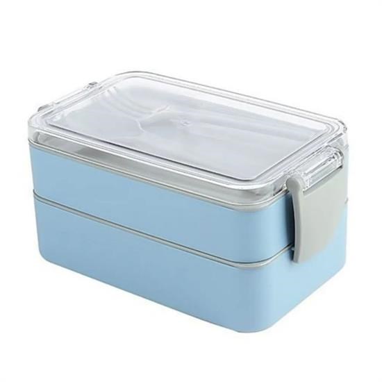 Robinanka® 2 Bölmeli Çok Amaçlı 900 ml Kapasiteli Çatal Kaşıklı Dayanıklı Beslenme Kabı Yiyecek Kutusu Robinanka® 2 Bölmeli Çok Amaçlı 900 ml Kapasiteli Çatal Kaşıklı Dayanıklı Beslenme Kabı Yiyecek Kutusu