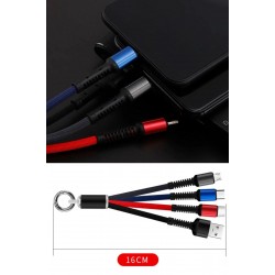 Robinanka Işıklı Anahtarlık Model 3 in 1 USB Çıkışlı MİKRO,TYPE-C ve İphone Uyumlu Şarj Kablosu Robinanka Işıklı Anahtarlık Model 3 in 1 USB Çıkışlı MİKRO,TYPE-C ve İphone Uyumlu Şarj Kablosu