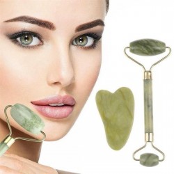 Robinanka Çift Taraflı 2li Cilt Yüz Masaj Aleti Jade Roller Yeşim  Taşı Seti Robinanka Çift Taraflı 2li Cilt Yüz Masaj Aleti Jade Roller Yeşim  Taşı Seti