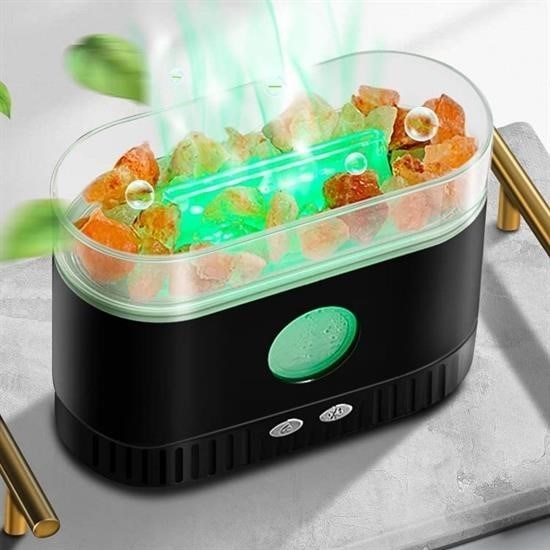 Robinanka® Himalaya Tuzlu Renkli Led Aydınlatmalı 200ml Hava Nemlendiricili Aromaterapi Difüzörü Robinanka® Himalaya Tuzlu Renkli Led Aydınlatmalı 200ml Hava Nemlendiricili Aromaterapi Difüzörü