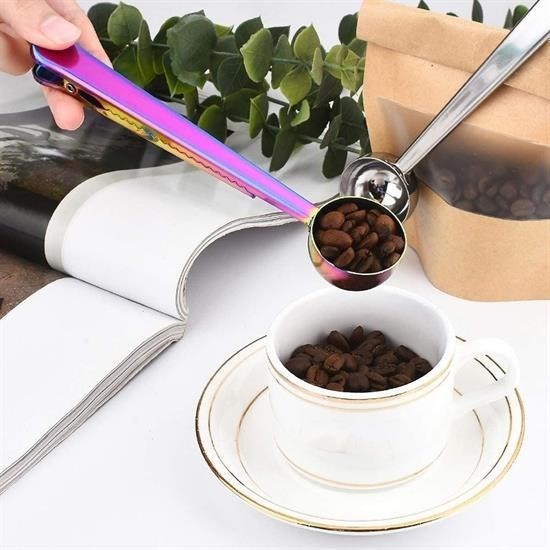 Robinanka® Mandallı Kahve Ölçü Kaşığı Renkli Çok Fonksiyonlu Paslanmaz Çelik Kaşık Robinanka® Mandallı Kahve Ölçü Kaşığı Renkli Çok Fonksiyonlu Paslanmaz Çelik Kaşık