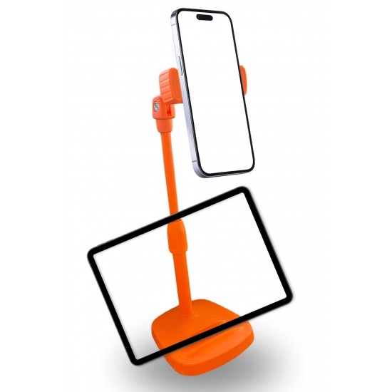 Robinanka® Masa Üstü Tablet ve Telefon Tutucu Plastik Aparat Turuncu Telefon Standı Robinanka® Masa Üstü Tablet ve Telefon Tutucu Plastik Aparat Turuncu Telefon Standı