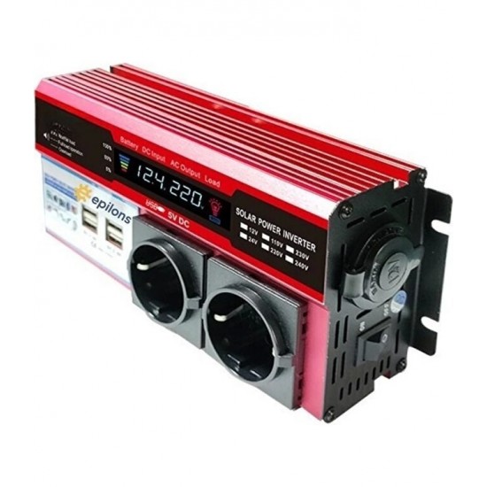 Robinanka® 12v 2000w Modifiye Sinüs İnverter Araç Ve Güneş Enerjisi Uyumlu, Çift Usb, Çift Priz Ve Çakmaklık Epilons Robinanka® 12v 2000w Modifiye Sinüs İnverter Araç Ve Güneş Enerjisi Uyumlu, Çift Usb, Çift Priz Ve Çakmaklık Epilons