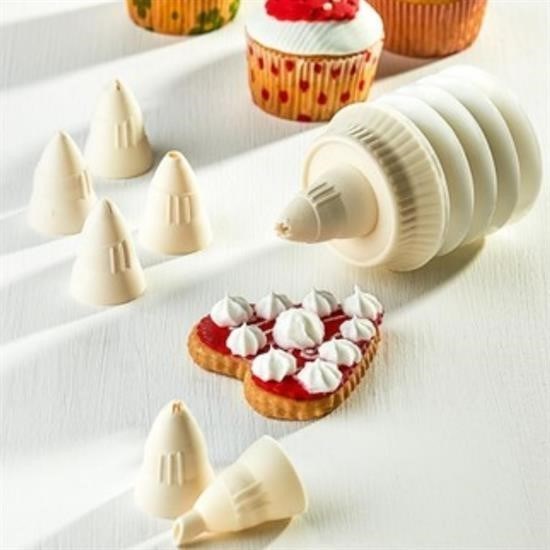 Robinanka® 7 Başlıklı Mutfak Pasta Krema Sıkma Süsleme Pompası Aparatı Seti Robinanka® 7 Başlıklı Mutfak Pasta Krema Sıkma Süsleme Pompası Aparatı Seti