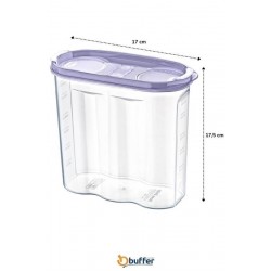 Robinanka 2 Kapaklı Ölçekli Erzak Kuru Gıda Saklama Kutusu Kabı - 1,7 Litre - SA935 Robinanka 2 Kapaklı Ölçekli Erzak Kuru Gıda Saklama Kutusu Kabı - 1,7 Litre - SA935