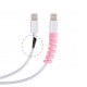 Robinanka® 4lü Apple, Android Şaj Kablosu Koruyucu Silikon Spiral Yay Aparat Robinanka® 4lü Apple, Android Şaj Kablosu Koruyucu Silikon Spiral Yay Aparat