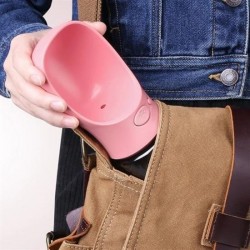 Robinanka Taşınabilir Mama Hazneli Evcil Hayvan Suluğu Seyahat Kabı Kilitlenebilen Su Sızdırmaz 380ML Robinanka Taşınabilir Mama Hazneli Evcil Hayvan Suluğu Seyahat Kabı Kilitlenebilen Su Sızdırmaz 380ML