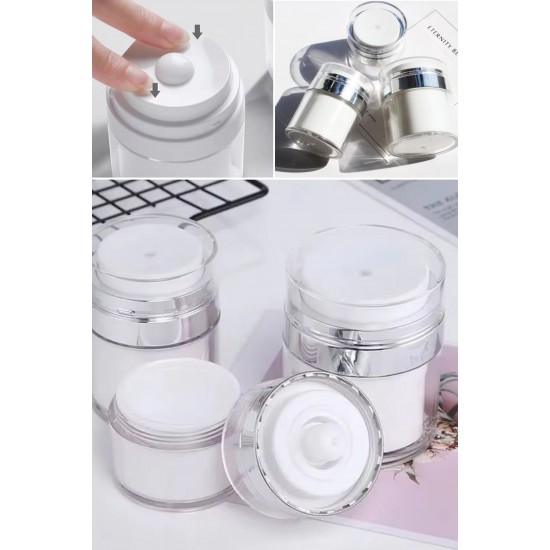 Robinanka® Hava Pompalı Doldurulabilir Vakumlu Krem,Fondoten Sıvı Kozmetik Ürün Şişesi Robinanka® Hava Pompalı Doldurulabilir Vakumlu Krem,Fondoten Sıvı Kozmetik Ürün Şişesi