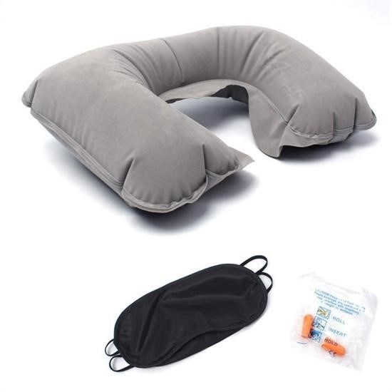 Robinanka® Üçlü Seyahat Seti Şişme Yastık Göz Bandı Kulak Tıkacı Robinanka® Üçlü Seyahat Seti Şişme Yastık Göz Bandı Kulak Tıkacı