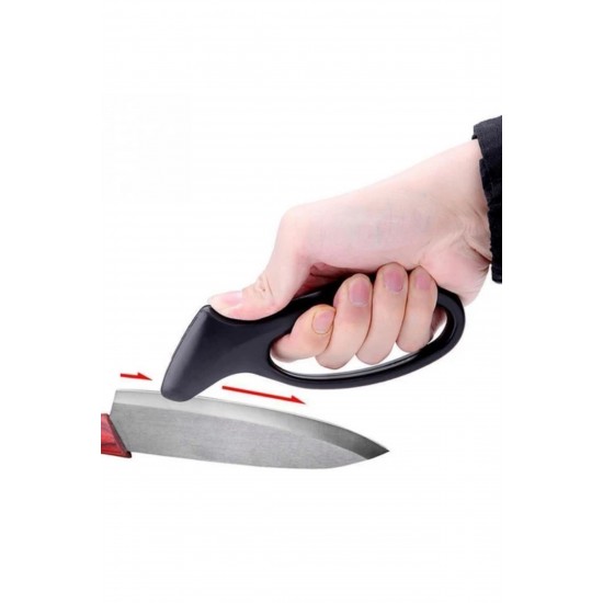 Robinanka® Kolay Tutuş Saplı Paslanmaz Çelik Manuel Bıçak Bileme Aleti Robinanka® Kolay Tutuş Saplı Paslanmaz Çelik Manuel Bıçak Bileme Aleti