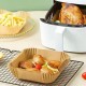 Robinanka® 100 Adet Air Fryer Pişirme Kağıdı Tek Kullanımlık  Gıda Yağlı Kağıdı Kare Tabak Model
