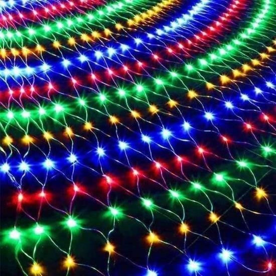 Robinanka 1x2 Metre Dekoratif File Ağ Perde 192 LED 8 Animasyonlu Farklı Işık Modu RGB Fişli Robinanka 1x2 Metre Dekoratif File Ağ Perde 192 LED 8 Animasyonlu Farklı Işık Modu RGB Fişli