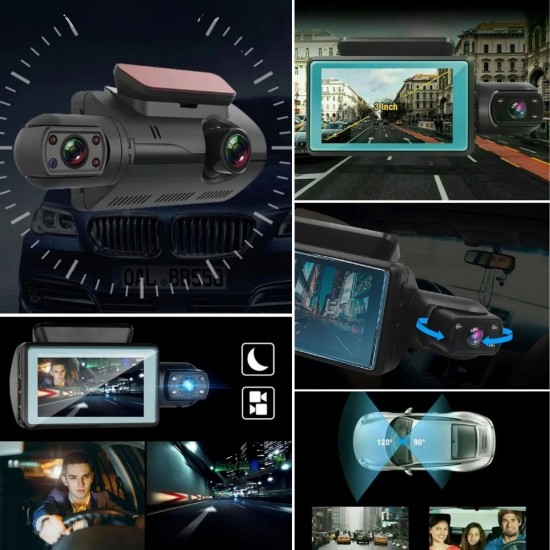 Robinanka Araç İçi & Dışı Çift Lensli WiFi Kamera – 1080P HD,Gece Görüşlü, G-Sensörlü DVR Dashcam Robinanka Araç İçi & Dışı Çift Lensli WiFi Kamera – 1080P HD,Gece Görüşlü, G-Sensörlü DVR Dashcam