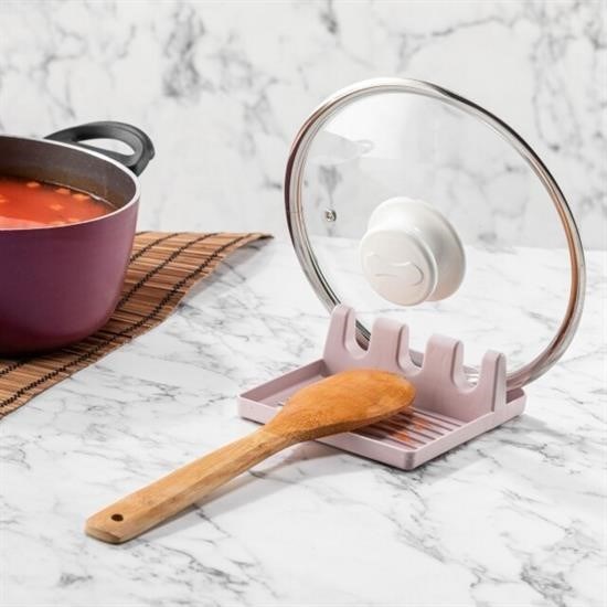 Robinanka® Tencere Kapak Tutuculu Kaşıklıklı Tencere Kapak Standı Pratik Kaşık Kepçe Altlık Düzenleyici Robinanka® Tencere Kapak Tutuculu Kaşıklıklı Tencere Kapak Standı Pratik Kaşık Kepçe Altlık Düzenleyici