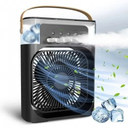 Robinanka Taşınabilir 3 Farklı Mod Ayarlı 7 Farklı Led Işıklı Sulu Soğutmalı Taşınabilir Masaüstü USB Fan Vantilatör Robinanka Taşınabilir 3 Farklı Mod Ayarlı 7 Farklı Led Işıklı Sulu Soğutmalı Taşınabilir Masaüstü USB Fan Vantilatör