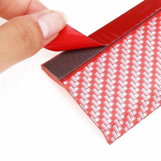 Robinanka® Kırmızı Renkli 2,5 Metre Araba Oto Ön Tampon Koruyucu Kauçuk Pratik Tampon Şerit Bant Döşeme Robinanka® Kırmızı Renkli 2,5 Metre Araba Oto Ön Tampon Koruyucu Kauçuk Pratik Tampon Şerit Bant Döşeme