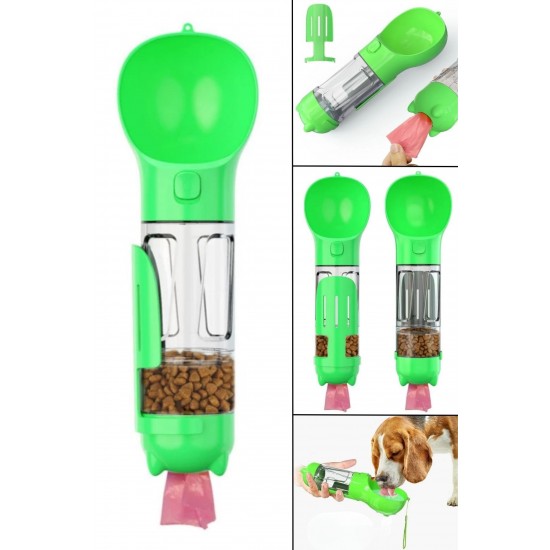 Robinanka® Taşınabilir Hazneli Mama Kaplı ,Kaka Poşetli Kedi,Köpek Suluğu-300ml Robinanka® Taşınabilir Hazneli Mama Kaplı ,Kaka Poşetli Kedi,Köpek Suluğu-300ml
