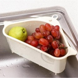 Robinanka Vantuzlu Üçgen Sebze Meyve  Lavabo Raf Evye Süzgeç Sünger Tutucu Düzenleyici Mutfak Organize Robinanka Vantuzlu Üçgen Sebze Meyve  Lavabo Raf Evye Süzgeç Sünger Tutucu Düzenleyici Mutfak Organize