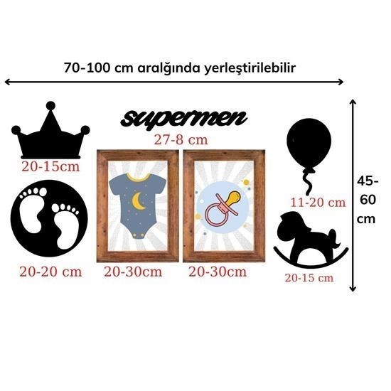 Robinanka® DECO103 Supermen Dekoratif Duvar Süsü Tablo Aksesuar Ahşap Tasarım Hediye Pano Sticker Seti Robinanka® DECO103 Supermen Dekoratif Duvar Süsü Tablo Aksesuar Ahşap Tasarım Hediye Pano Sticker Seti