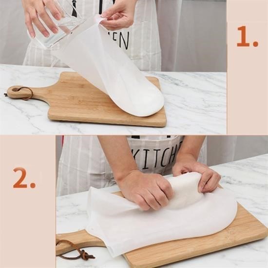 Robinanka® Büyük Hamur Torbası Silikon Şeffaf Hamur Yoğurma Torbası Ekmek Makarna Mantı Hamuru Kolay Robinanka® Büyük Hamur Torbası Silikon Şeffaf Hamur Yoğurma Torbası Ekmek Makarna Mantı Hamuru Kolay