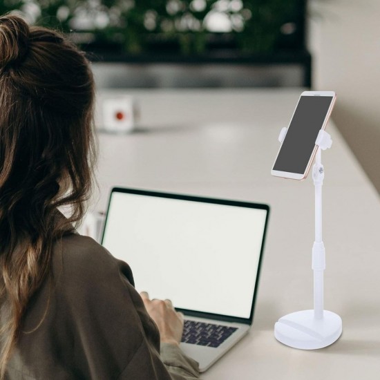 Robinanka® Masa Üstü Tablet ve Telefon Tutucu Plastik Aparat Beyaz Telefon Standı Robinanka® Masa Üstü Tablet ve Telefon Tutucu Plastik Aparat Beyaz Telefon Standı