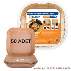 Robinanka 50 Adet Air Fryer Pişirme Kağıdı Tek Kullanımlık Yağ Geçirmez Yapışmaz Kare Tabak Model PVC Robinanka 50 Adet Air Fryer Pişirme Kağıdı Tek Kullanımlık Yağ Geçirmez Yapışmaz Kare Tabak Model PVC