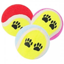 Robinanka  3lü Renkli Desenli Tenis Topu Kedi Köpek Oyuncağı Robinanka  3lü Renkli Desenli Tenis Topu Kedi Köpek Oyuncağı