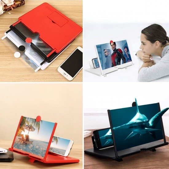 Robinanka® Telefon ve Tablet Ekran Büyütücü Aparat Kırmızı Robinanka® Telefon ve Tablet Ekran Büyütücü Aparat Kırmızı