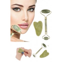 Robinanka Çift Taraflı 2li Cilt Yüz Masaj Aleti Jade Roller Yeşim  Taşı Seti Robinanka Çift Taraflı 2li Cilt Yüz Masaj Aleti Jade Roller Yeşim  Taşı Seti