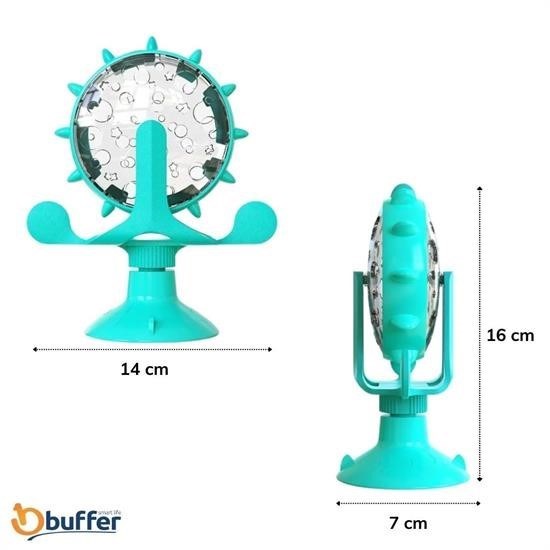 Robinanka® Vantuzlu Zilli İnteraktif Dönebilen Mama Kaplı Renkli Eğlenceli Eğitici Kedi Oyuncağı Robinanka® Vantuzlu Zilli İnteraktif Dönebilen Mama Kaplı Renkli Eğlenceli Eğitici Kedi Oyuncağı