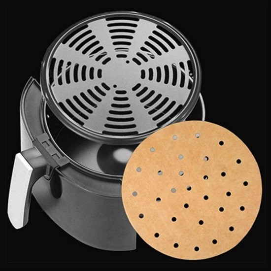 50 Adet Air Fryer Pişirme Kağıdı Tek Kullanımlık Hava Fritöz Yapışmaz Yağlı Kağıt Delikli Model 50 Adet Air Fryer Pişirme Kağıdı Tek Kullanımlık Hava Fritöz Yapışmaz Yağlı Kağıt Delikli Model