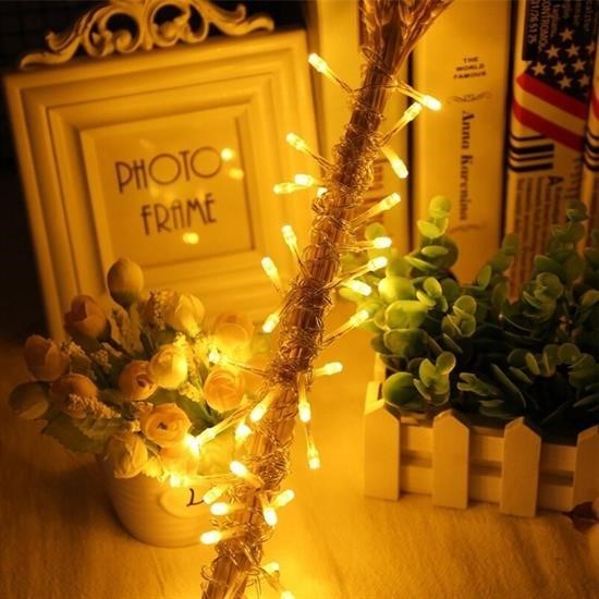 Robinanka® 10 Metre 100 Ledli 8 Fonksiyonlu Dekoratif Lambader Sarı Lamba Robinanka® 10 Metre 100 Ledli 8 Fonksiyonlu Dekoratif Lambader Sarı Lamba