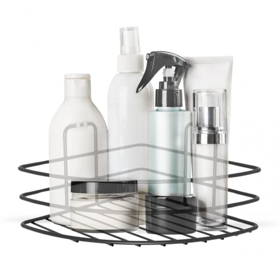 Robinanka® Kendiliğinden Yapışkanlı Montaj Gerektirmeyen Tek Katlı Banyo Askı Köşe Şampuanlık Siyah Robinanka® Kendiliğinden Yapışkanlı Montaj Gerektirmeyen Tek Katlı Banyo Askı Köşe Şampuanlık Siyah