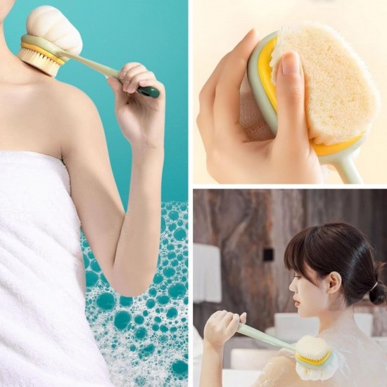 Robinanka® 2'si 1 Arada Çift Taraflı Uzun Saplı Fırçalı Banyo Vücut Sırt Fırçası Banyo Lifi Robinanka® 2'si 1 Arada Çift Taraflı Uzun Saplı Fırçalı Banyo Vücut Sırt Fırçası Banyo Lifi