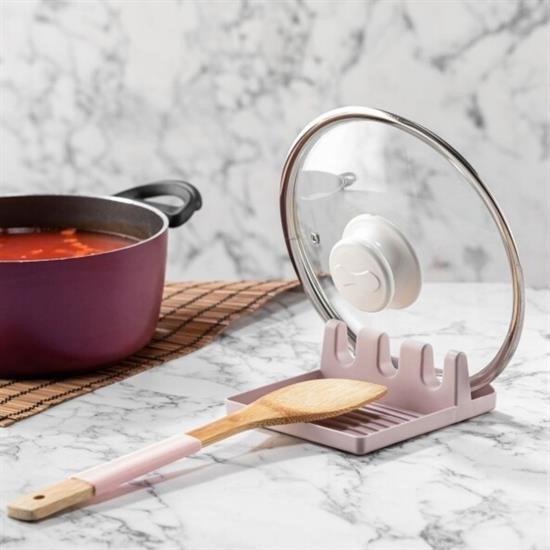 Robinanka® Tencere Kapak Tutuculu Kaşıklıklı Tencere Kapak Standı Pratik Kaşık Kepçe Altlık Düzenleyici Robinanka® Tencere Kapak Tutuculu Kaşıklıklı Tencere Kapak Standı Pratik Kaşık Kepçe Altlık Düzenleyici