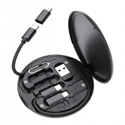 Robinanka 60w Destekli Kablo Kutusu Seyahat Kablo Seti 5'i 1 arada USB Type-C Şarj Kablosu Seti  Robinanka 60w Destekli Kablo Kutusu Seyahat Kablo Seti 5'i 1 arada USB Type-C Şarj Kablosu Seti