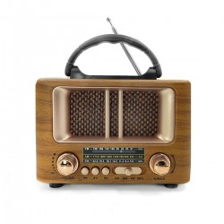 Robinanka Küçük Mini Boy Retro Ahşap Tasarım Bluetooth Hoparlörlü Radyo – FM/AM Destekli, Şarjlı ve Taşınabilir Radyo NS-8108 Robinanka Küçük Mini Boy Retro Ahşap Tasarım Bluetooth Hoparlörlü Radyo – FM/AM Destekli, Şarjlı ve Taşınabilir Radyo NS-8108