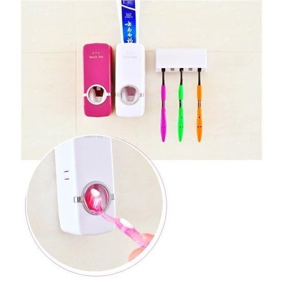 Robinanka® Otomatik Diş Macunu Sıkacağı ve 5 Adet Diş Fırası Tutacağı Diş Fırçalığı Robinanka® Otomatik Diş Macunu Sıkacağı ve 5 Adet Diş Fırası Tutacağı Diş Fırçalığı