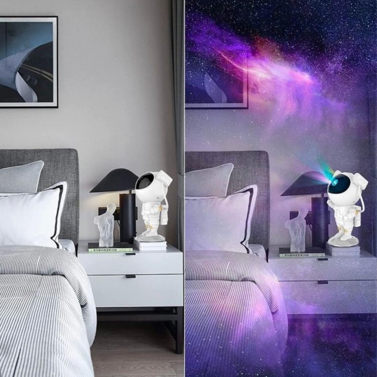 Robinanka® Uzaktan Kumandalı ve Zamanlayıcılı Farklı Renk Işık Modlu Astronot Projektör Gece Lambası Robinanka® Uzaktan Kumandalı ve Zamanlayıcılı Farklı Renk Işık Modlu Astronot Projektör Gece Lambası