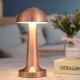 Robinanka Mantar Model Bronz Renk Şarjlı Dokunmatik 3 Renkli LED Masa Lambası Robinanka Mantar Model Bronz Renk Şarjlı Dokunmatik 3 Renkli LED Masa Lambası
